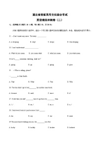 冲刺卷（二）——备考2023中职高考英语冲刺模拟卷（湖北适用）
