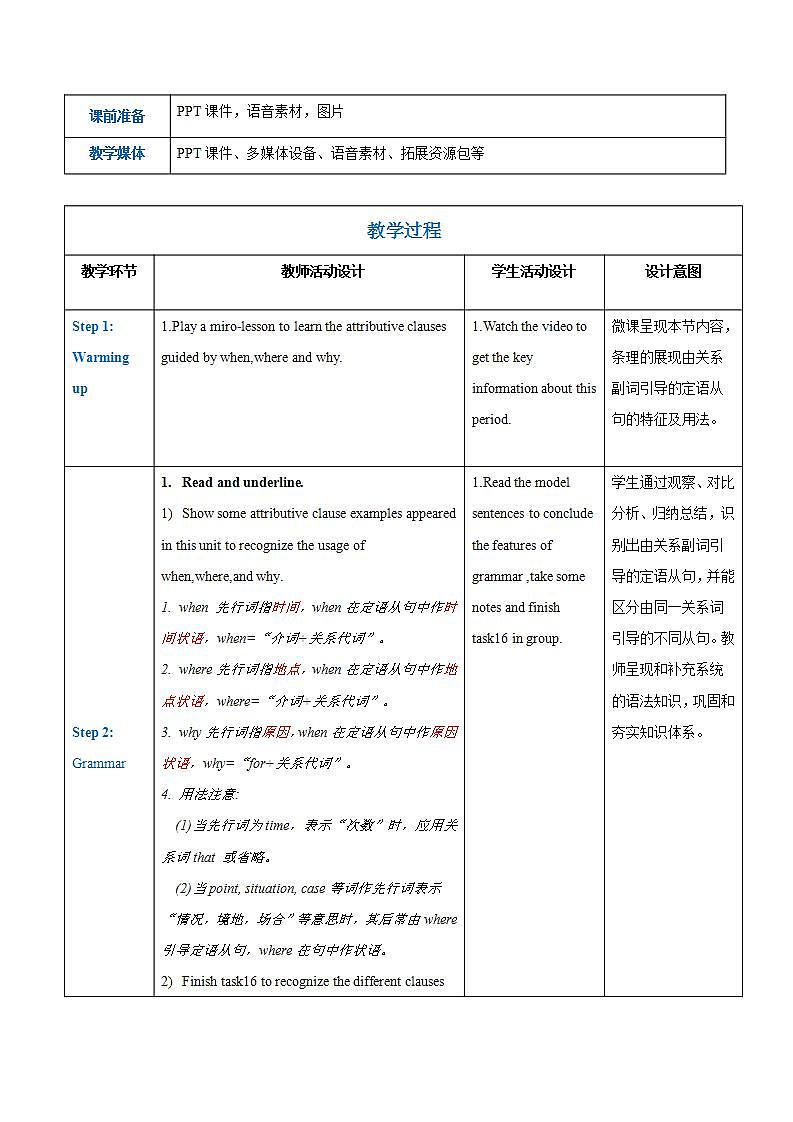 【中职专用】高中英语  高教版2021·基础模块3 Part 5 Unit 6 Living History of Culture 教案02