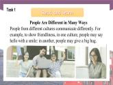 【中职专用】高中英语 语文版 2021 基础模块上册 Unit 2 Accepting Everyone' Uniqueness Period 3 Culture Corner课件