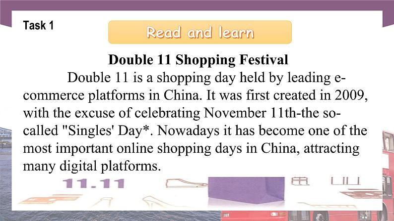 【中职专用】高中英语 语文版 2021 基础模块上册 Unit 5 Smart Shopping Period 3 Culture Corner课件04