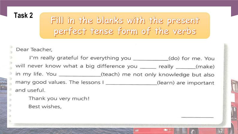 【中职专用】高中英语 语文版 2021 基础模块上册 Unit 10 Learning to Be Grateful Period 2 Language in Use课件第5页