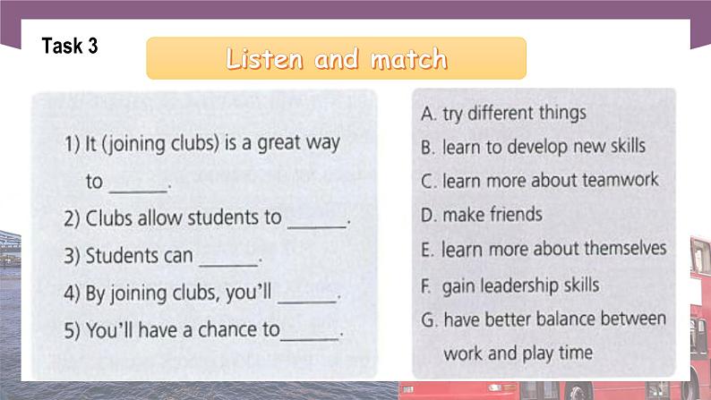 【中职专用】高中英语 （语文版2021·基础模块2） Unit+3+School+Clubs+Period+1+Language+Skills+Practice课件第7页