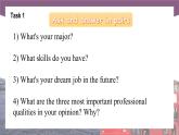 【中职专用】高中英语 （语文版2021·基础模块2） Unit 9 Ideal Jobs Period 1 Language Skills Practice课件-
