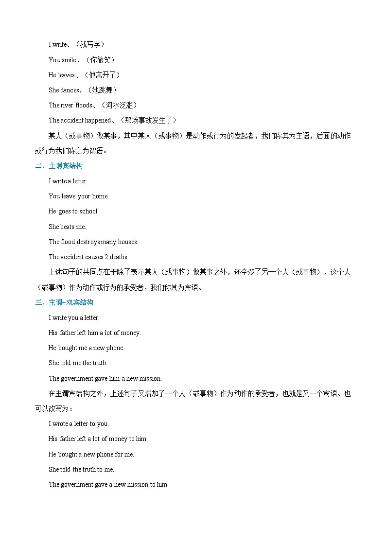 【专题复习】（河南地区）2024年中职高考英语 一轮复习 专题13-汉译英（讲）02