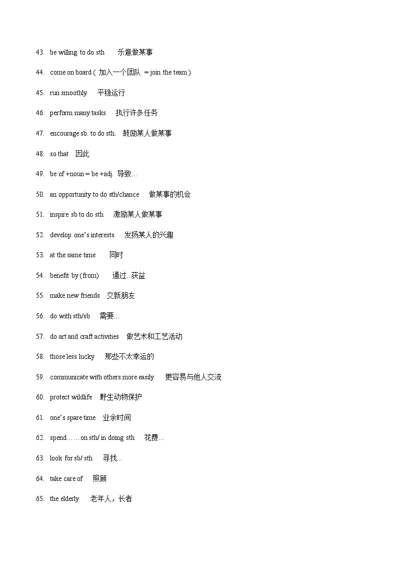 【寒假作业】中职英语 外研版 基础模块第二册  高二寒假提升专题 03  Unit 3 综合复习03