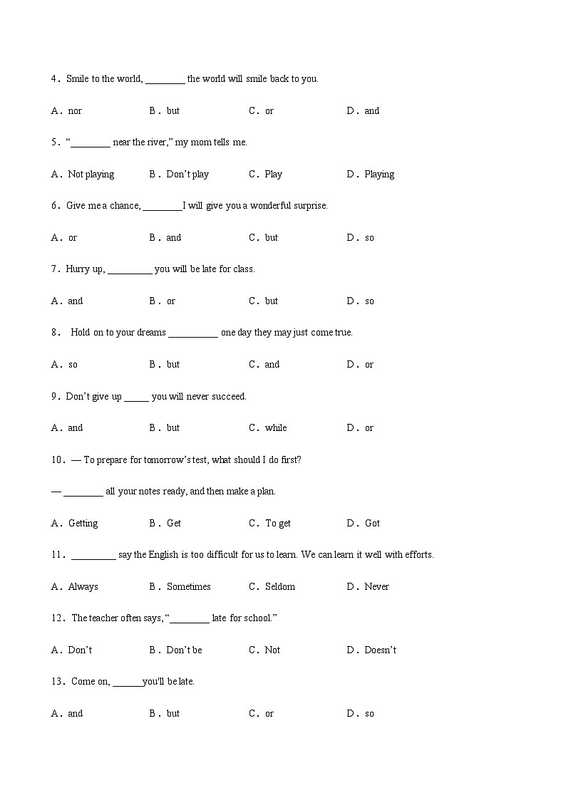 【寒假作业】中职英语 高教版2021 基础模块一 高一寒假提升训练 Unit2 Transportation-练习.zip02