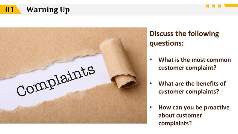 【中职专用】高中英语  高教版2021·基础模块3 Part 1-2 Unit 4 Customer Service课件04