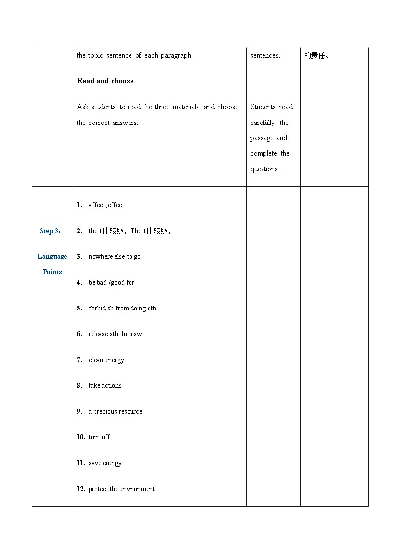 【趣味课堂】中职英语 高教版 2021 拓展模块 同步教案 Unit 3 Part 5-6 Culture Understanding and Language Practice-教案03