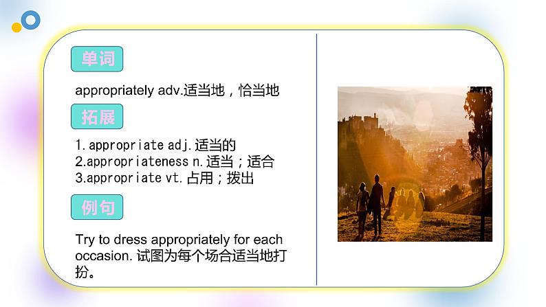 【趣味课堂】中职英语 高教版 2021 拓展模块 同步课件 Unit 1 Part 1 Listening and Speaking-课件+教案07