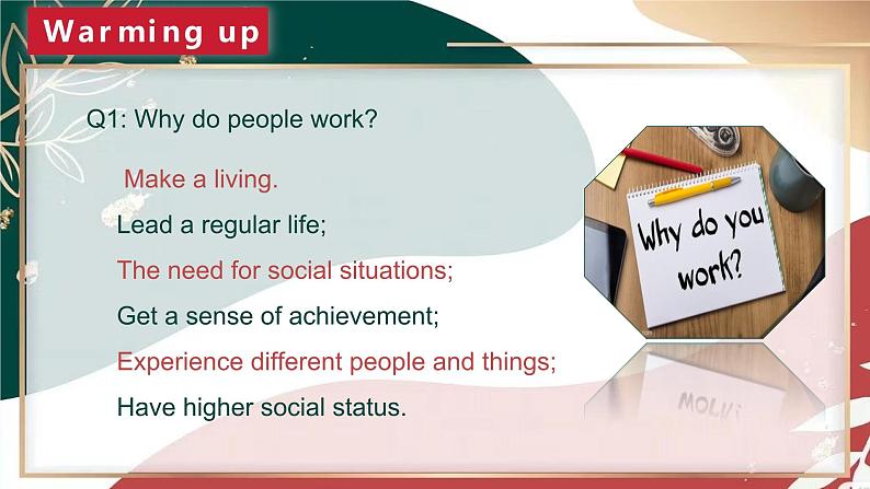 【趣味课堂】中职英语 高教版 2021 拓展模块 同步课件 Unit 7 Part 1-2 Listening and Speaking-课件+教案07