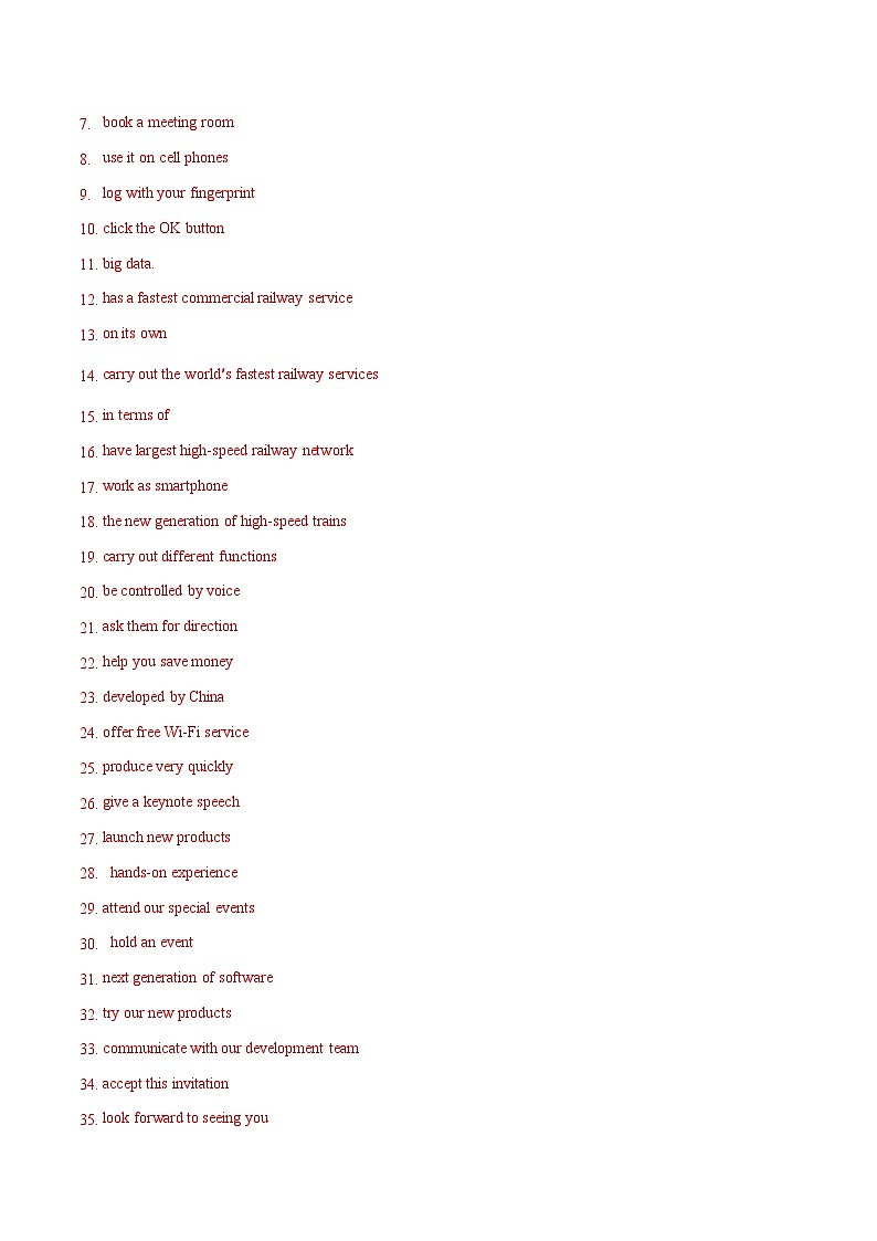 【中职英语】高教版（2021）拓展模块 同步练习  Unit 5 New Technologies in Everyday Life--练习-答案03