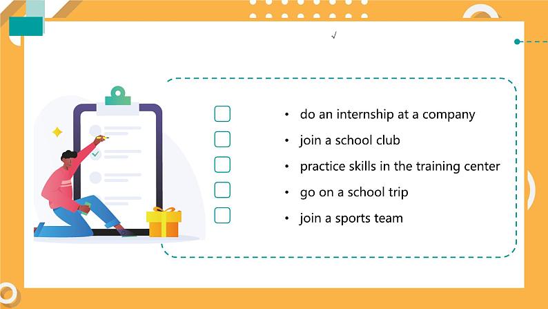 中职英语 高教版2021 基础模块1 Unit4 School life课件+教案+课时练（多课时）08