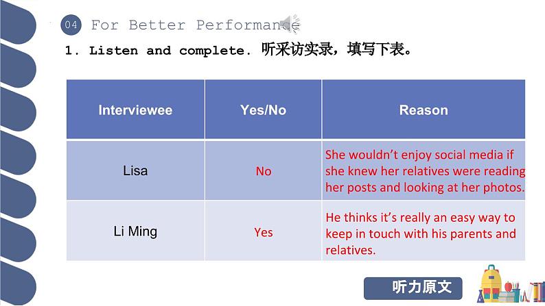 Unit 1 第4课时 For Better Performance【中职专用】（外研版2021·基础模块2）课件+教案+同步练习含答案05