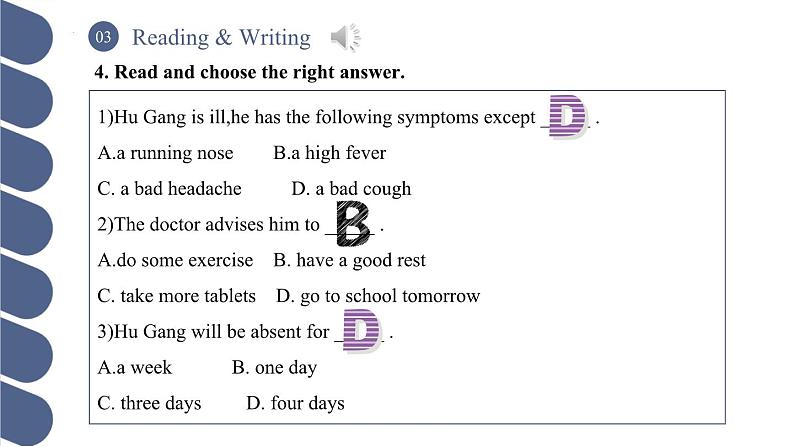 Unit 3 第3课时 Reading and Writing (2）【中职专用】（外研版2021·基础模块2）课件+教案+同步练习含答案06