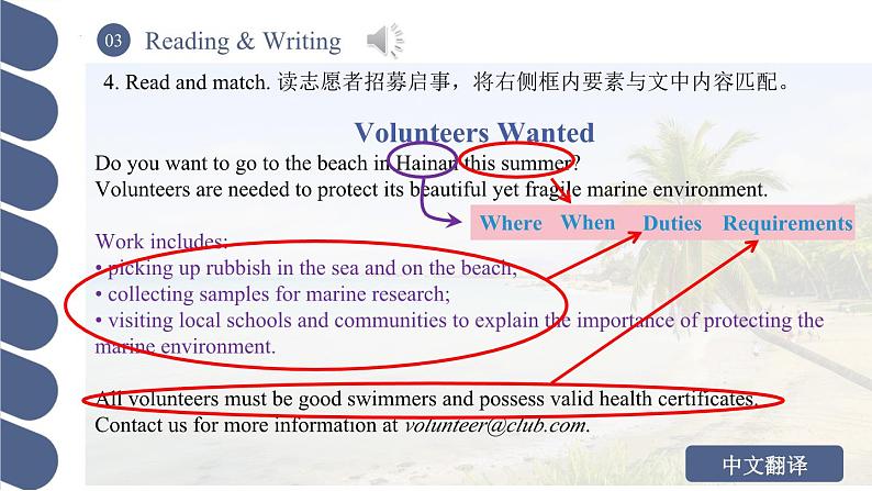 Unit 4 第3课时 Reading and Writing (2)【中职专用】（外研版2021·基础模块2）课件+教案+同步练习含答案05