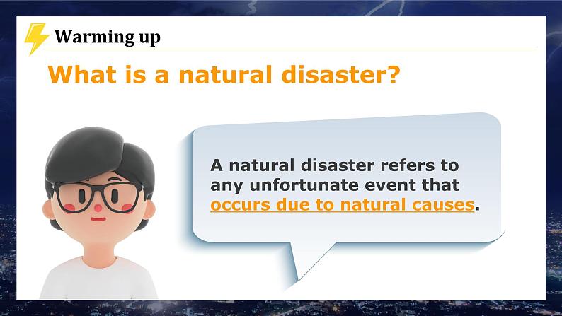 【中职专用】高中英语  高教版2021·基础模块3 Part 1-2 Unit 7 Natural Disasters 课件04