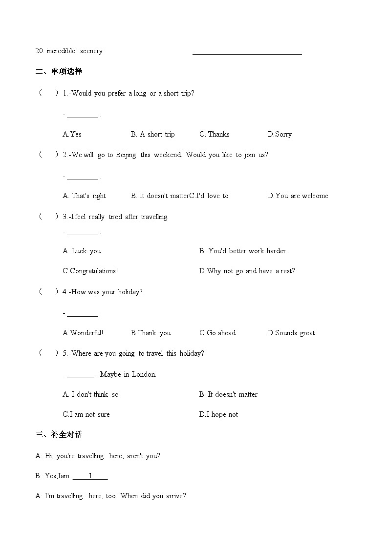 Unit 5 第2课时 Reading and Writing (1)【中职专用】（外研版2021基础模块2）课件+教案+同步练习含答案02