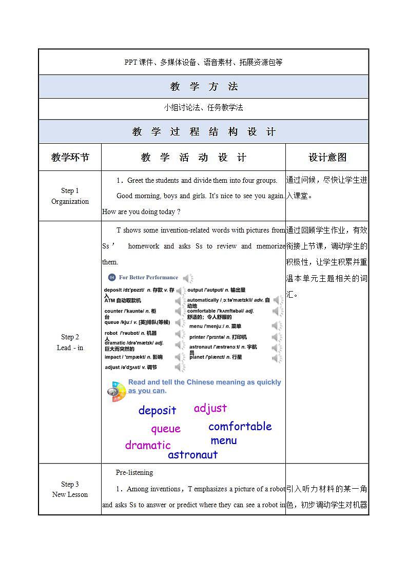 Unit 7 第4课时 For Better Performance【中职专用】（外研版2021基础模块2）课件+教案+同步练习含答案02