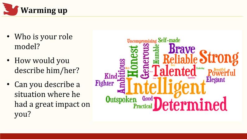 【中职专用】高中英语  高教版2021·基础模块3 Part1-2 Unit8 Role Models of the Times课件04