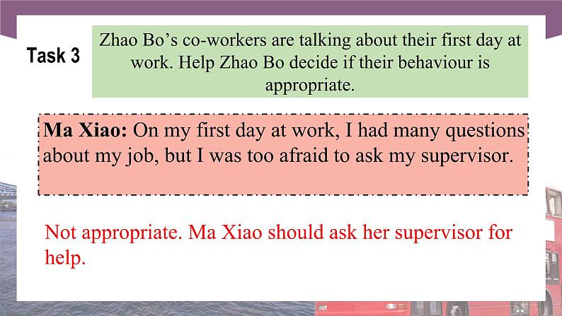 Unit 1  First Day at Work 第3课时  Extended activities & Culture Corner 高二英语（外研版2021职业模块工科类）课件+教案+同步练习含答案08