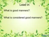 【语文版】中职英语拓展模块：Unit 5《Good Manners》ppt课件（1）