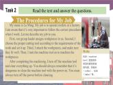Unit 3 Follow the Procedures 第2课时  Reading & Writing 高二英语（外研版2021职业模块工科类）课件+教案+同步练习含答案