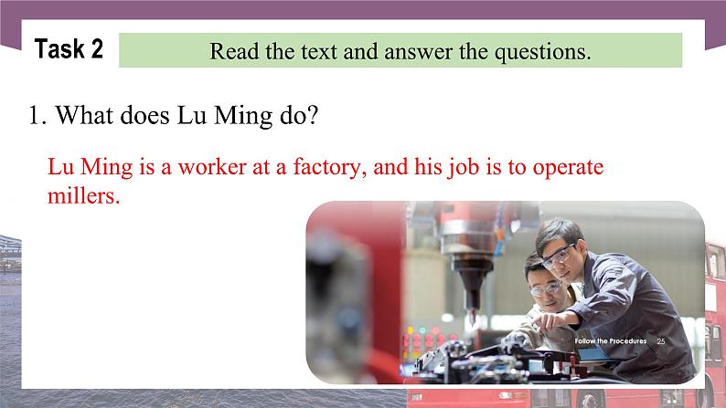 Unit 3 Follow the Procedures 第2课时  Reading & Writing 高二英语（外研版2021职业模块工科类）课件+教案+同步练习含答案06