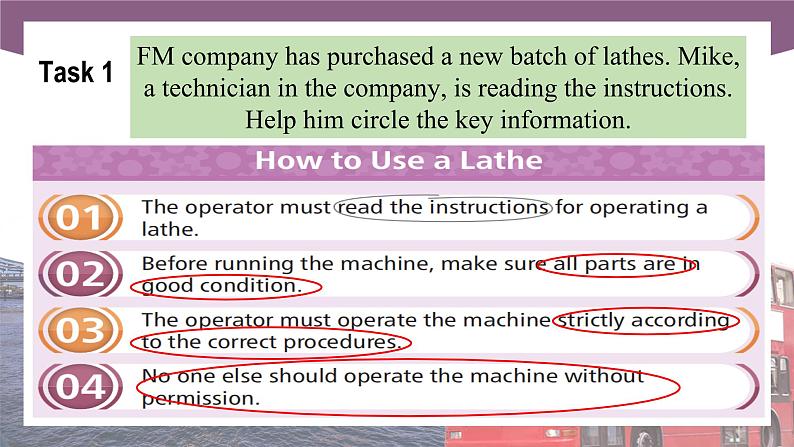 Unit 3 Follow the Procedures  第3课时  Extended activities & Culture Corner高二英语（外研版2021职业模块工科类）课件+教案+同步练习含答案03