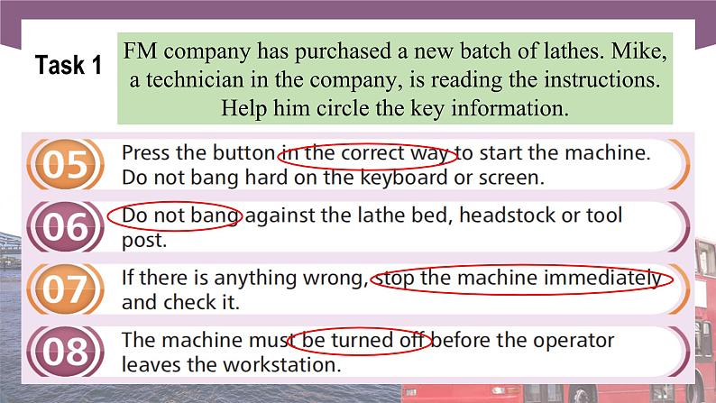 Unit 3 Follow the Procedures  第3课时  Extended activities & Culture Corner高二英语（外研版2021职业模块工科类）课件+教案+同步练习含答案04