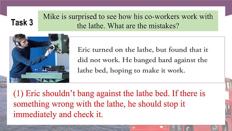 Unit 3 Follow the Procedures  第3课时  Extended activities & Culture Corner高二英语（外研版2021职业模块工科类）课件+教案+同步练习含答案07