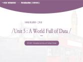 Unit 5 A World Full of Data 第3课时  Extended activities & Culture Corner高二英语（外研版2021职业模块工科类）课件+教案+同步练习含答案