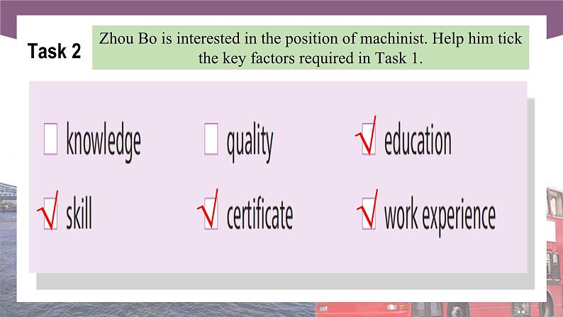 Unit 8 Tell Me About Your Future  第3课时  Extended activities & Culture Corner  高二英语（外研版2021职业模块工科类）课件+教案+同步练习含答案05