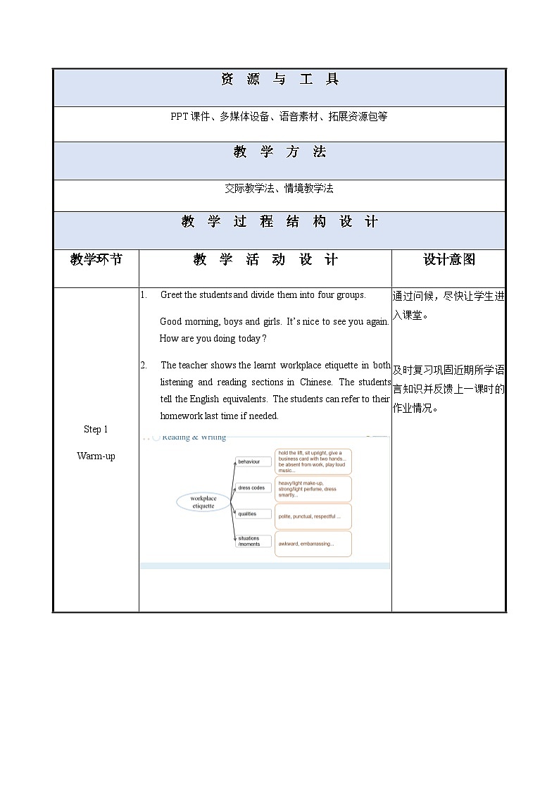 Unit 2 （第3课时）中职专用高二英语（外研版2021拓展模块） 课件+教案02