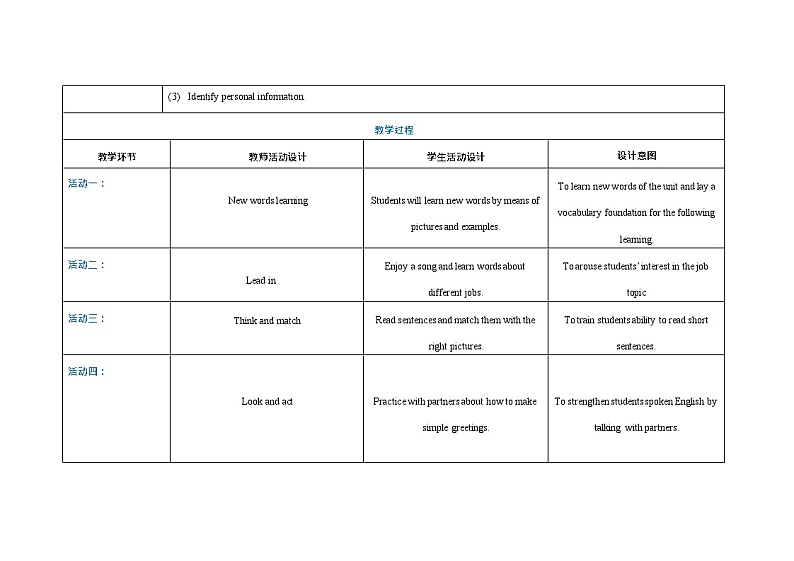 Part01  Unit1 Personal and family life教案-【中职专用】高一英语同步精品课堂（高教版2021·基础模块1）第2页
