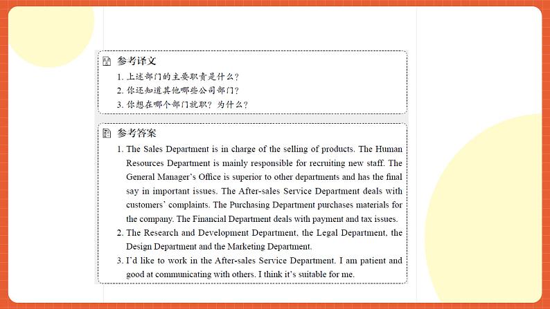 中职英语外研版2021职业模块（服务）Unit 2 Period 1《Listening and speaking》课件06