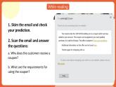 中职英语外研版2021职业模块（服务）Unit 8 Period 2《reading and writing》课件