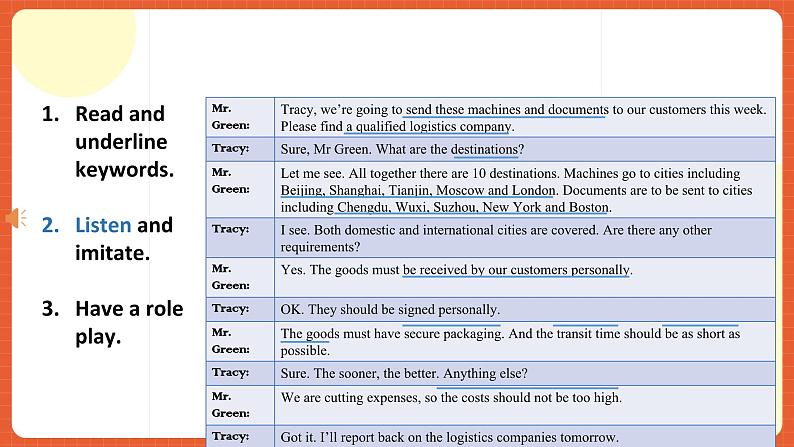 中职英语外研版2021职业模块（服务）Unit 8 Period 3 《Extended Activities》课件05