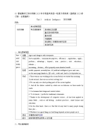 基础模块3 Unit3 Artificial Intelligence知识讲解-2025年中职高考英语一轮复习讲练测（高教版2023修订版·全国通用）