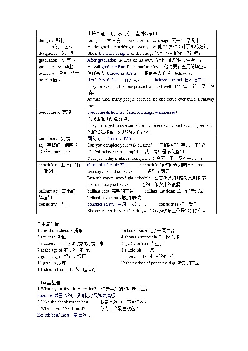 基础模块1Unit8 People and Events 知识讲解-2025年中职高考英语一轮复习讲练测（高教版2023修订版·全国通用）第2页