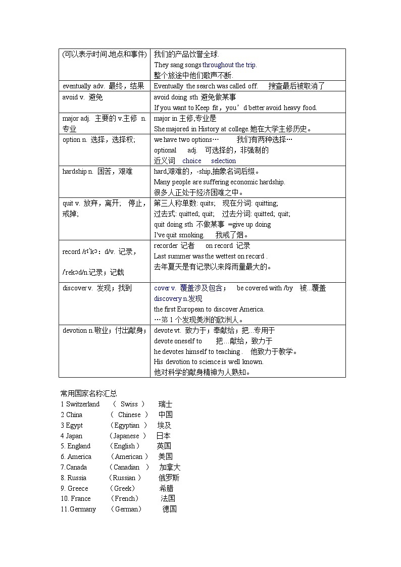 基础模块2 Unit1Travel 知识讲解 -2025年中职高考英语一轮复习讲练测（高教版2023修订版·全国通用）第2页