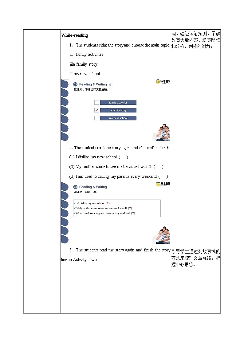 中职英语外研版（2021）基础模块2 Unit 1 第2课时 Reading and Writing 1 教案第3页