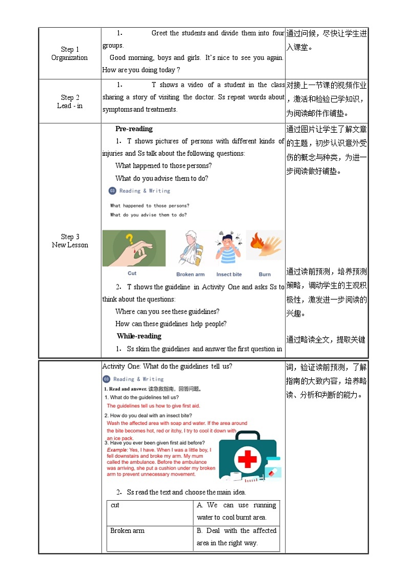 中职英语外研版（2021）基础模块2 Unit 3 第2课时 Reading and Writing (1) 教案第2页
