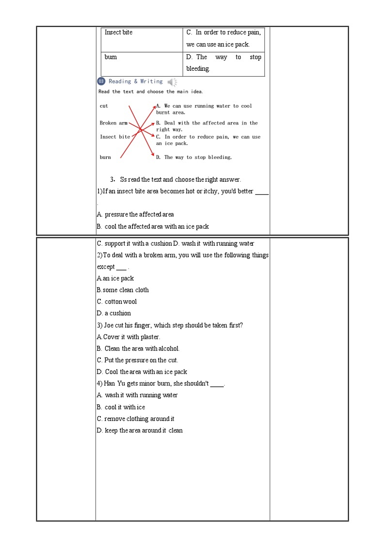 中职英语外研版（2021）基础模块2 Unit 3 第2课时 Reading and Writing (1) 教案第3页