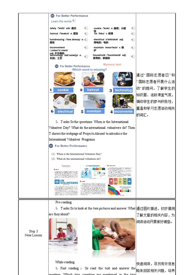 中职英语外研版（2021）基础模块2 Unit 4 第5课时 For Better Performance & Around the World 教案第2页