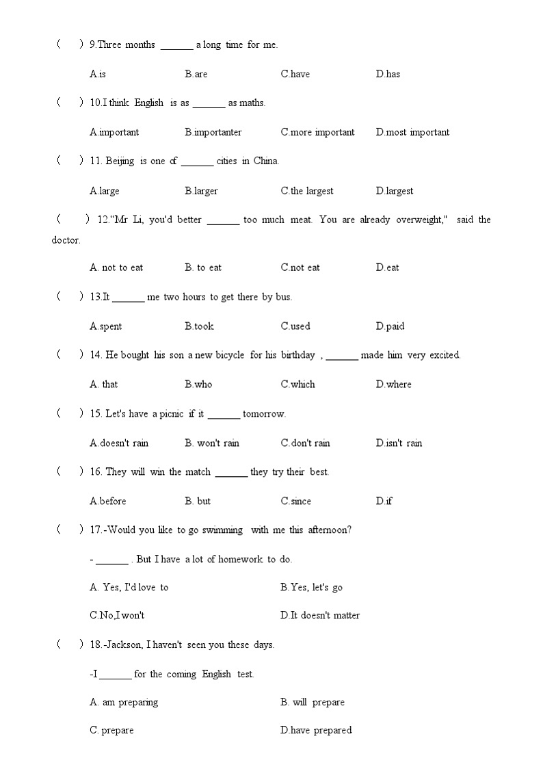 中职英语外研版（2021）基础模块2 Unit 5 第5课时 For Better Performance & Around the World 同步练习（解析卷）第2页