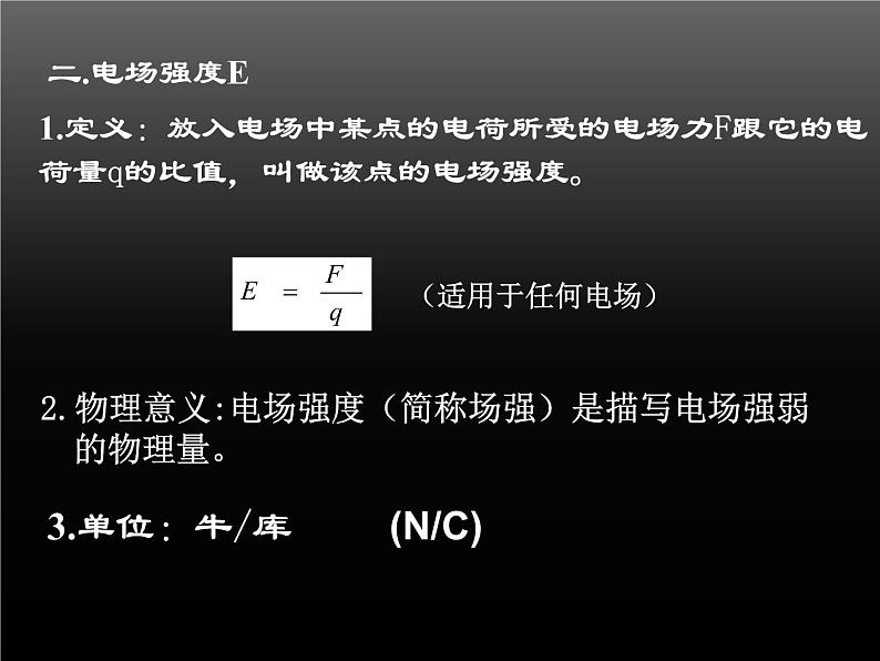 人教版物理（中职）通用类 5.1 电场 电场强度 课件08