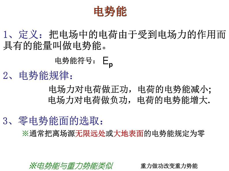 人教版物理（中职）通用类 5.2 电势能 电势 电势差 课件04