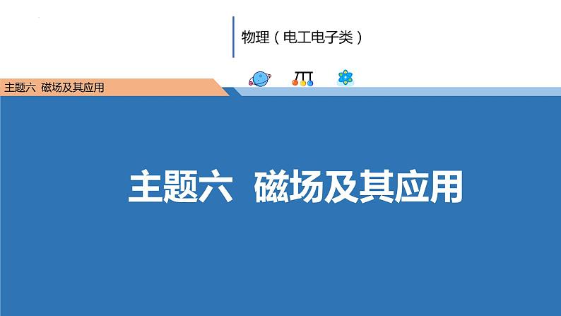 中职物理 （高教版电工电子类）同步备课 第一节  磁场 磁感应强度(课件)01