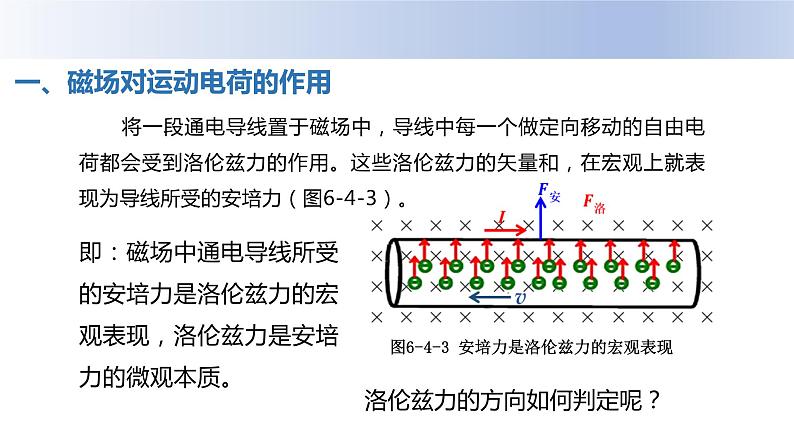 中职物理 （高教版电工电子类）同步备课 第四节  磁场对运动电荷的作用(课件)08