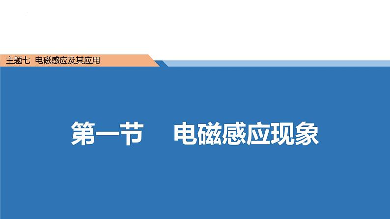 中职物理 （高教版电工电子类）同步备课 第一节  电磁感应现象(课件)第1页